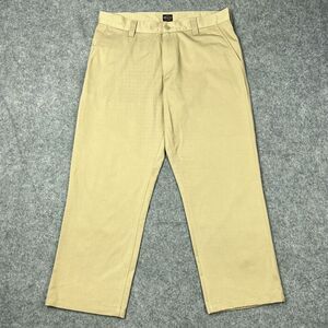 RVCA Pants Mens 33 36x28 Tan Khaki Chino Americana Fit 5 Pocket Twill Skater Y2K